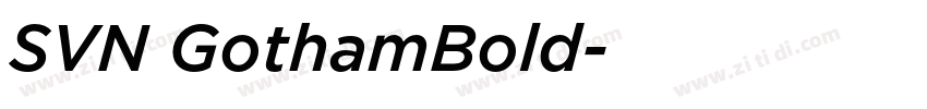 SVN GothamBold字体转换